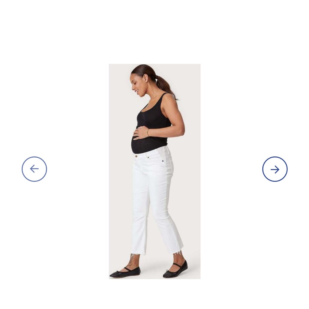 HATCH
The Women's Crop Maternity Jean, True White size 25 like new